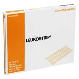 LEUKOSTRIP Sårlukkelister 4x38 mm, 10X8 stk