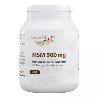 MSM KAPSLER, 100 stk MSM KAPSLER, 100 stk