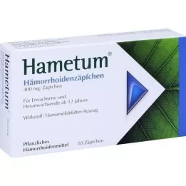 HAMETUM Hemoroid stikkpiller, 10 stk