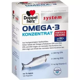 DOPPELHERZ Omega-3 konsentratsystemkapsler, 120 stk