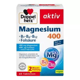 DOPPELHERZ Magnesium 400 mg tabletter, 60 stk