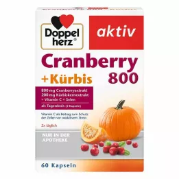 DOPPELHERZ Tranebær+gresskarkapsler, 60 stk