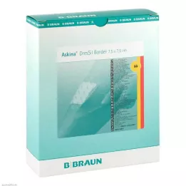 ASKINA DressSil Border Sil.Foam V.7,5x7,5 cm, 10 stk