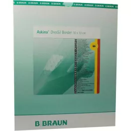 ASKINA DressSil Border Sil.Foamst.V.10x10 cm, 10 stk
