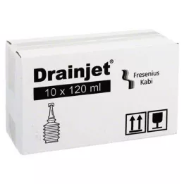 FREKA DRAINJET Saltoppløsning 0,9 % ISO, 10X120 ml
