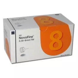 NOVOFINE 8 kanyler 0,30x8 mm 30 G tynnvegg, 100 stk