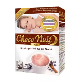 CHOCO NUIT Goodnight Chocolate Drink Pulver, 10 stk
