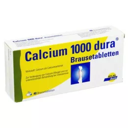 CALCIUM 1000 dura brusetabletter, 40 stk
