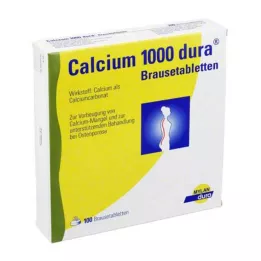 CALCIUM 1000 dura brusetabletter, 100 stk