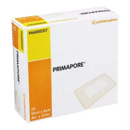 PRIMAPORE 8x10 cm sårbandasje steril, 20 stk