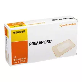 PRIMAPORE 8x15 cm sårbandasje steril, 20 stk