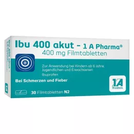 IBU 400 akut-1A Pharma filmdrasjerte tabletter, 30 stk