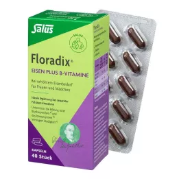 FLORADIX Jern pluss B-vitaminkapsler, 40 stk