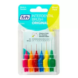 TEPE Interdentalbørster Original blandet, 6 stk