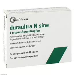 DURAULTRA N sinus øyedråper, 20X0,6 ml