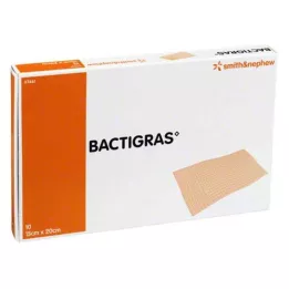 BACTIGRAS antiseptisk parafingasbind 15x20 cm, 10 stk