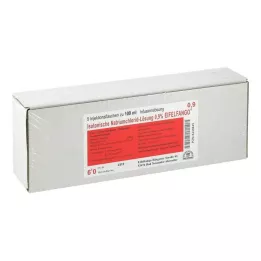 ISOTONISCHE NaCl-løsning 0,9 % Eifelfango, 5X100 ml