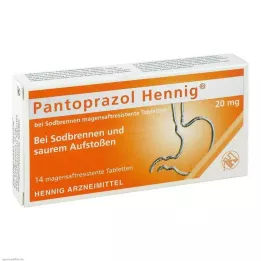 PANTOPRAZOL Hennig f.Hedbrennen 20 mg mr.Tabl., 14 St