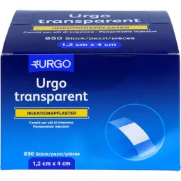 Urgo Transparent Injection Spflaster 1.2x4 cm, 850 stk