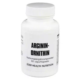 ARGININ/ORNITHIN Kapsler, 60 stk