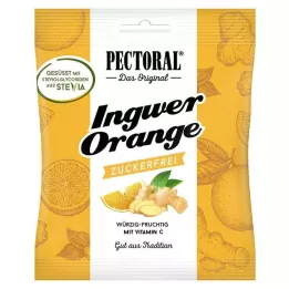 PECTORAL Ingefær appelsinbonbons sukkerfri, 60 g