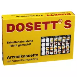 DOSETT S Medisinkassett blå, 1 stk