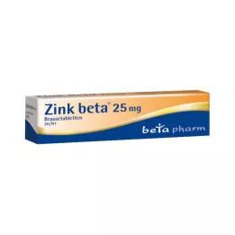 ZINK BETA 25 brusetabletter, 20 stk