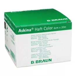 ASKINA selvklebende bandasje farge 6 cmx20 m grønn, 1 stk