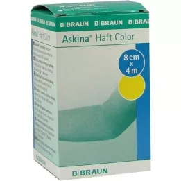 ASKINA selvklebende bandasje farge 8 cmx4 m gul, 1 stk