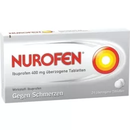 NUROFEN Ibuprofen 400 mg dekket tabletter, 24 stk