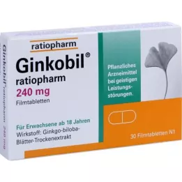 Ginkobil-ratiopharm 240 mg filmbelagte tabletter, 30 stk
