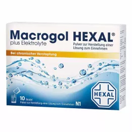 MACROGOL HEXAL pluss elektrolytter Plv.z.H.e.L.z.E., 10 stk