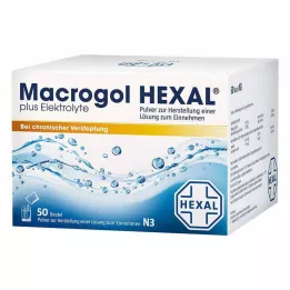 MACROGOL HEXAL pluss elektrolytter Plv.z.H.e.L.z.E., 50 stk