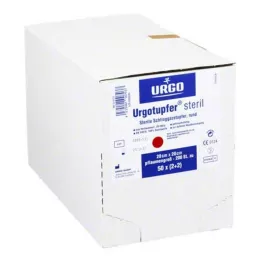 URGOTUPFER plommestørrelse steril 2+2, 50 stk