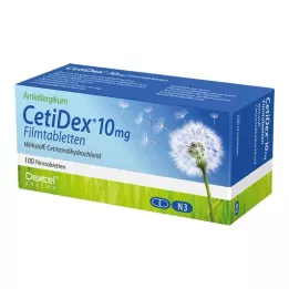 CETIDEX 10 mg filmbelagte tabletter, 100 ST