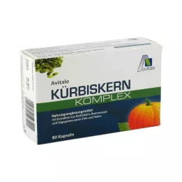 KÜRBISKERN KOMPLEX kapsler, 80 stk