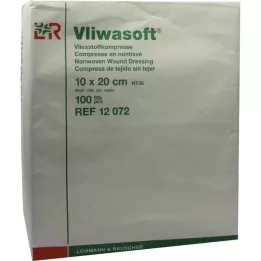 VLIWASOFT Nonwoven kompresser 10x20 cm usterile 6l., 100 stk