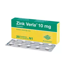 ZINK VERLA 10 mg filmdrasjerte tabletter, 20 stk