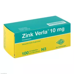 ZINK VERLA 10 mg filmdrasjerte tabletter, 100 stk