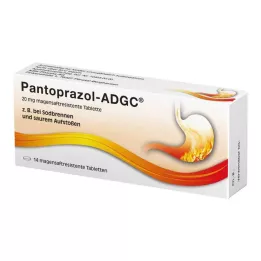 PANTOPRAZOL ADGC 20 mg gastroresistente tabletter, 14 stk