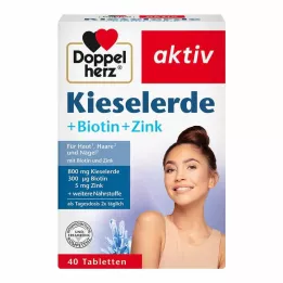 DOPPELHERZ Silica+Biotin+Sinktabletter, 40 stk