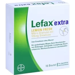 LEFAX Ekstra sitron Fresh Mikro Granulat, 16 stk