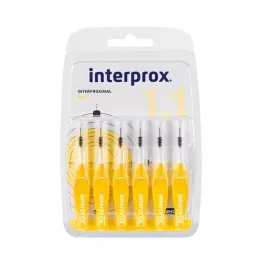 INTERPROX mini gul interdental børsteblister, 6 stk