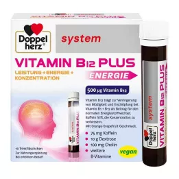 DOPPELHERZ Vitamin B12 Plus system drikkeampuller, 10X25 ml