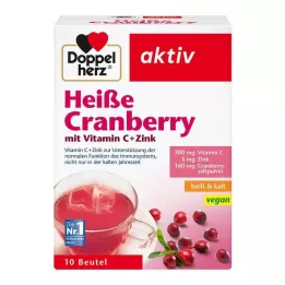 DOPPELHERZ varme tranebær med vitamin C og sinkgranulat, 10 stk