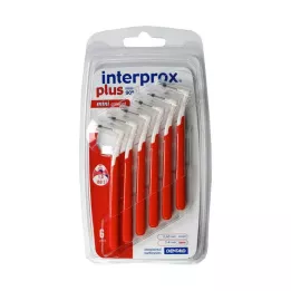 INTERPROX pluss minikonisk rød interdentalbørste, 6 stk
