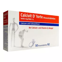 CALCIVIT D forte brusetabletter, 50 stk
