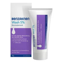 BENZAKNEN Vask 5 % suspensjon, 50 g
