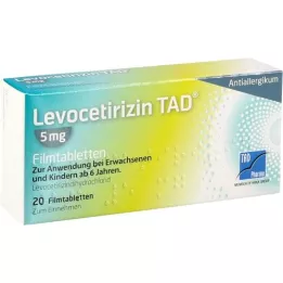 Levocetirizin Tad 5mg FTA, 20 stk