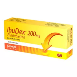 IBUDEX 200 mg filmdrasjerte tabletter, 10 stk
